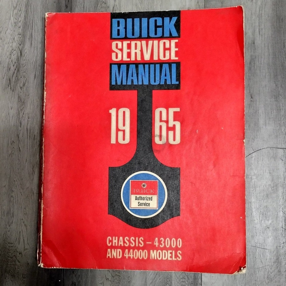 1965 Buick Special Chassis Service Manual 43000 44000 Models Original Shop Book